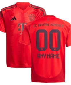 Bayern Munich adidas Youth 2024/25 Home Replica Custom Jersey - Red