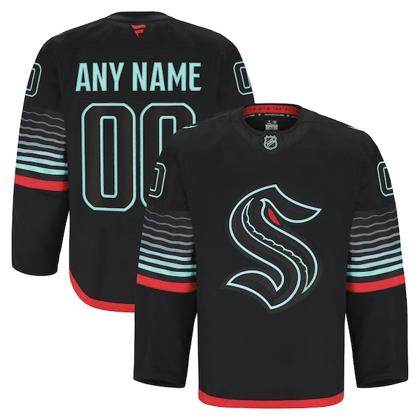 Seattle Kraken Alternate Authentic Pro Custom Jersey - Black/Navy