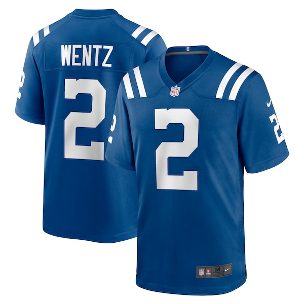 Carson Wentz Indianapolis Colts Nike Game Jersey - Royal/White - Image 2