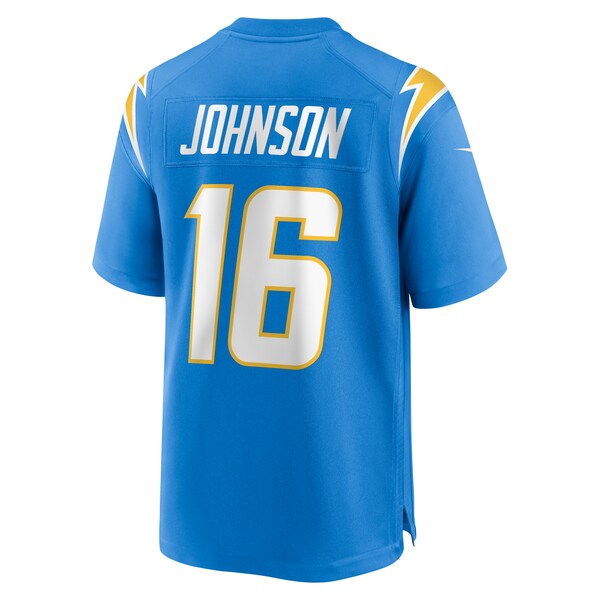 Tyler Johnson Los Angeles Chargers Nike Team Game Jersey - Powder Blue - Image 3