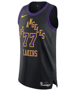 Alternative view of Luka Don?i? Los Angeles Lakers Nike Unisex 2025/26 Authentic Jersey - City Edition - Black