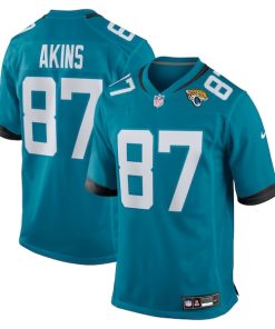 Jordan Akins Jacksonville Jaguars Nike Team Game Jersey -  Teal