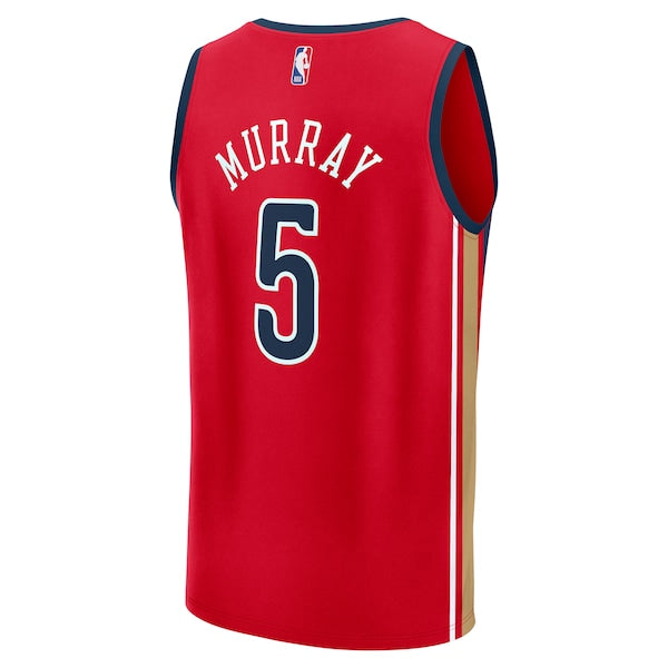 Dejounte Murray New Orleans Pelicans Youth Fast Break Replica Player Jersey - Statement Edition - Red - Image 3