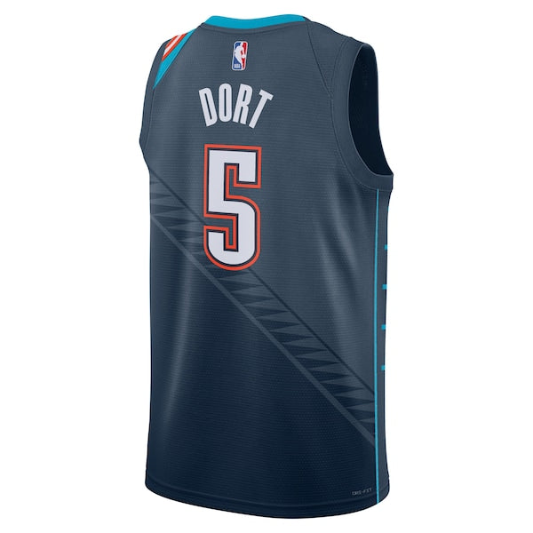 Luguentz Dort Oklahoma City Thunder Nike Unisex 2025/26 Swingman Jersey - Navy - City Edition - Image 3
