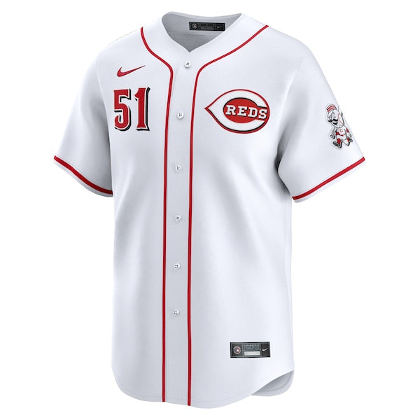 Graham Ashcraft Cincinnati Reds Nike Home Limited Player Jersey - White - Image 2