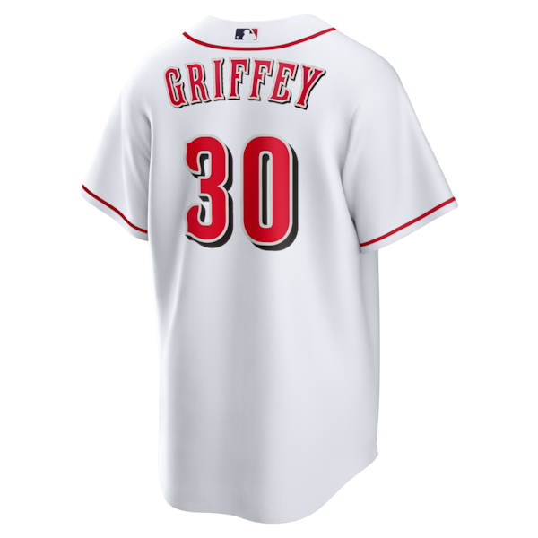Ken Griffey Jr. Cincinnati Reds Nike Home Retired Player Replica Jersey - White - Image 3