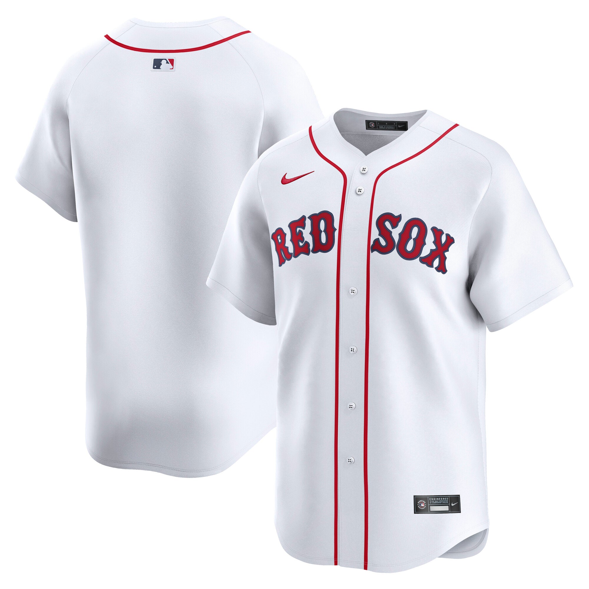 Boston Red Sox Nike Alternate Limited Jersey - Red/White - Image 6