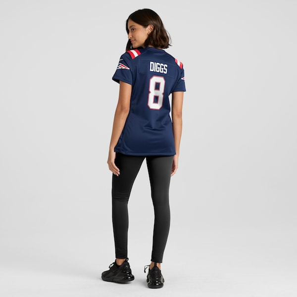 Stefon Diggs New England Patriots Nike Women's Game Jersey - Navy - Image 5