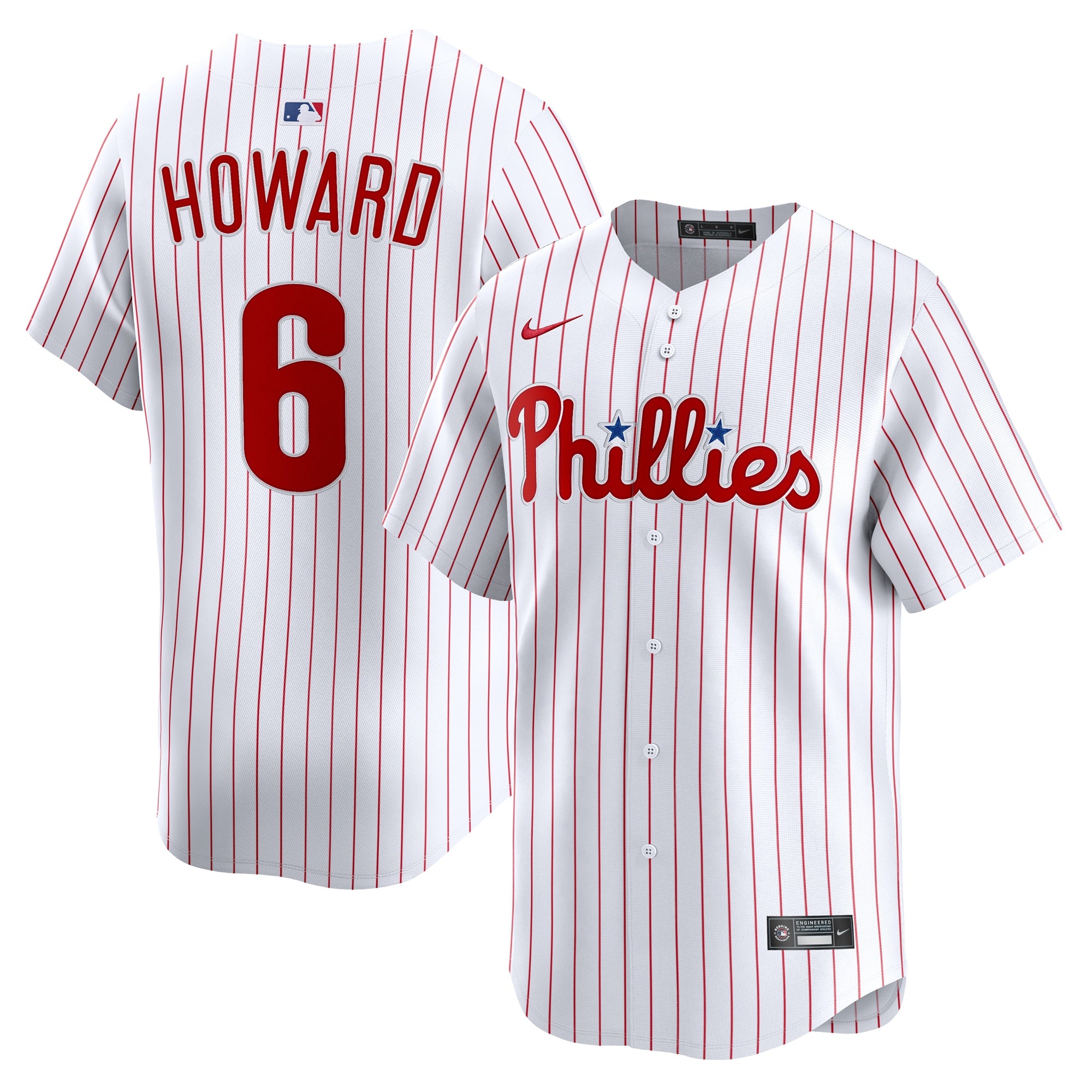 Ryan Howard Philadelphia Phillies Nike Alternate 2 Retired Limited Player Jersey - Cream/White - Image 6