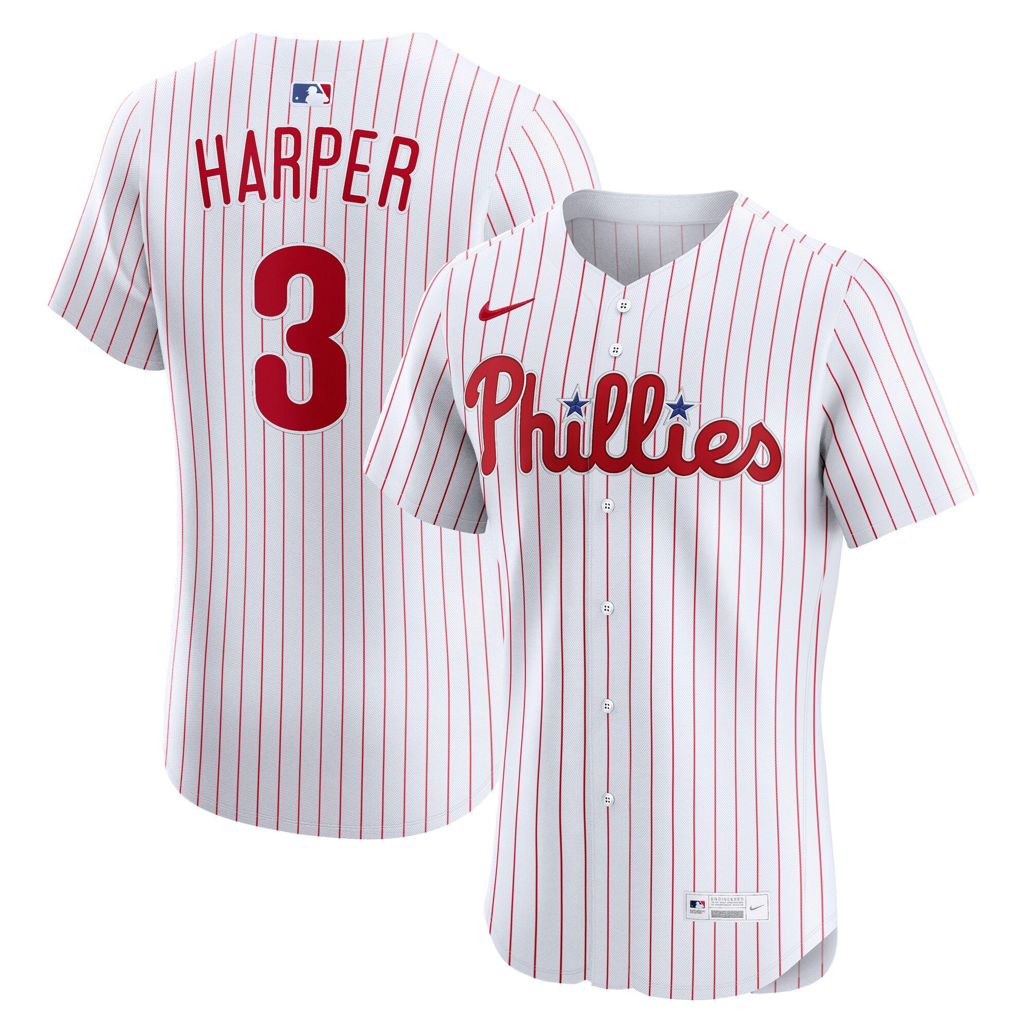 Bryce Harper Philadelphia Phillies Nike Alternate 2 Elite Jersey - Cream/White/Light Blue - Image 5