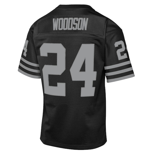 Charles Woodson Las Vegas Raiders Youth 1998 Throwback Fashion Jersey - Black - Image 3