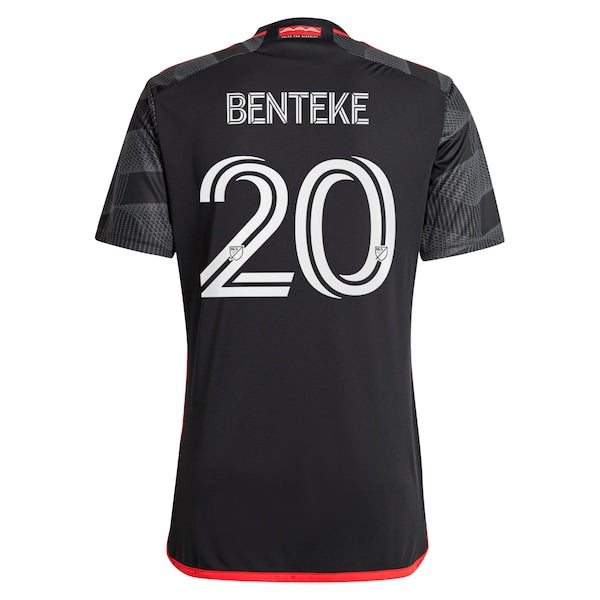Christian Benteke D.C. United adidas 2024 The Icon Kit Replica Player Jersey?ยจC Black - Image 3