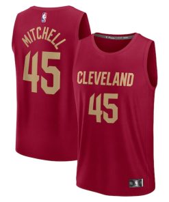 Donovan Mitchell Cleveland Cavaliers  Youth Fast Break Replica Player Jersey - Icon Edition - Wine