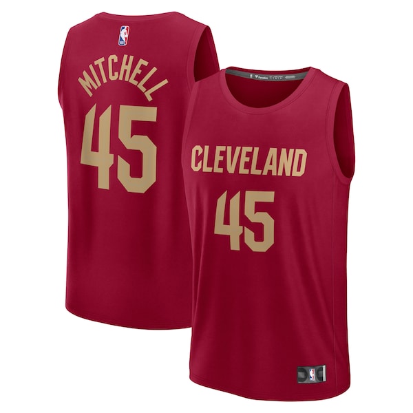 Donovan Mitchell Cleveland Cavaliers Youth Fast Break Replica Player Jersey - Icon Edition - Wine