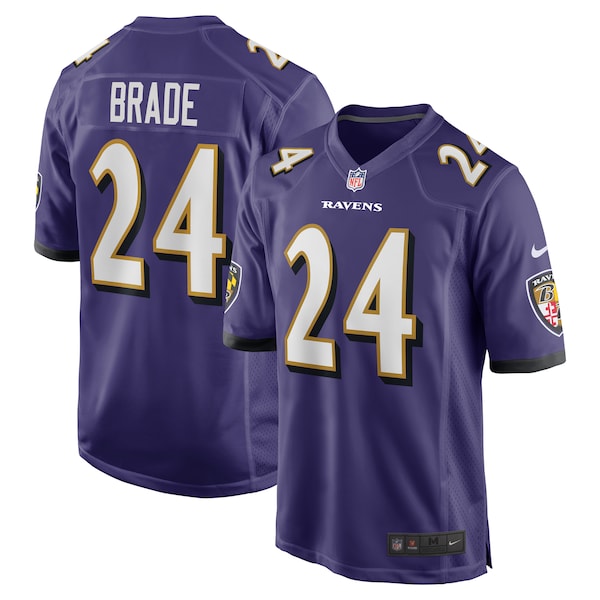 Beau Brade Baltimore Ravens Nike Team Game Jersey - Purple