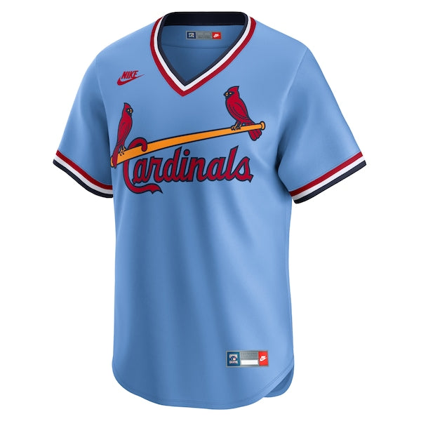 St. Louis Cardinals Nike Cooperstown Collection Limited Jersey - Light Blue - Image 2