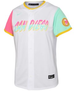 Alternative view of San Diego Padres Nike Toddler 2022 City Connect Replica Team Jersey - White