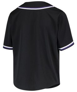 Alternative view of Youth Black Colorado Rockies MLB Team Jersey