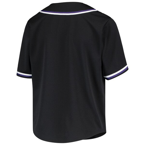 Youth Black Colorado Rockies MLB Team Jersey - Image 2