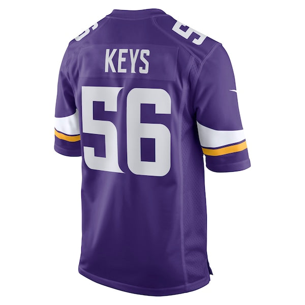 Austin Keys Minnesota Vikings Nike Team Game Jersey - Purple - Image 4