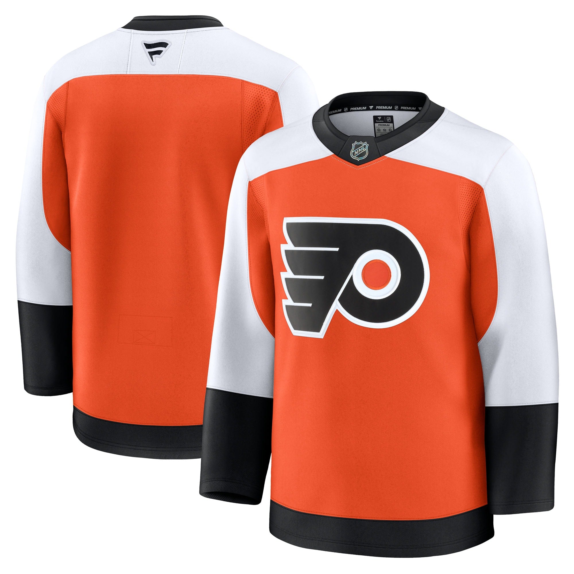 Philadelphia Flyers Away Premium Jersey - White/Burnt Orange/Black - Image 12