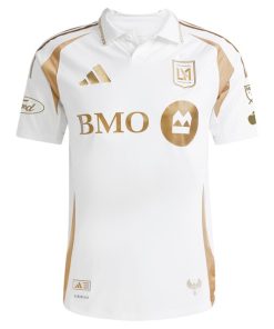 Alternative view of Ryan Hollingshead LAFC adidas 2025 Secondary Authentic Player Jersey - White