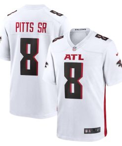 Kyle Pitts Sr. Atlanta Falcons Nike White  Game Jersey - White