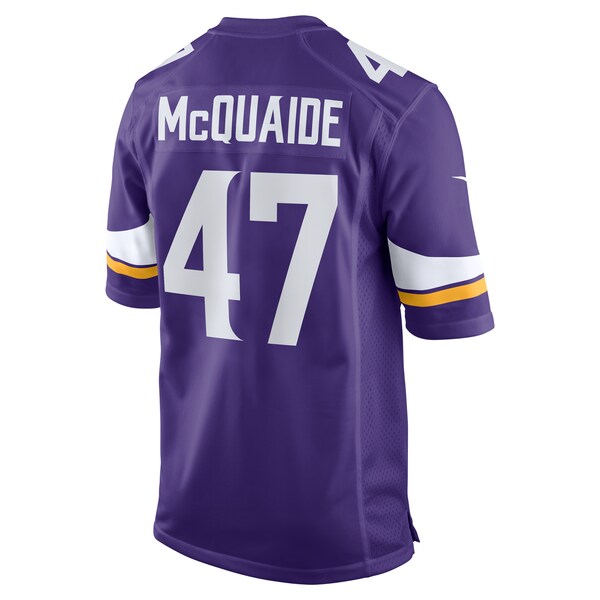 Jake McQuaide Minnesota Vikings Nike Game Jersey - Purple - Image 4