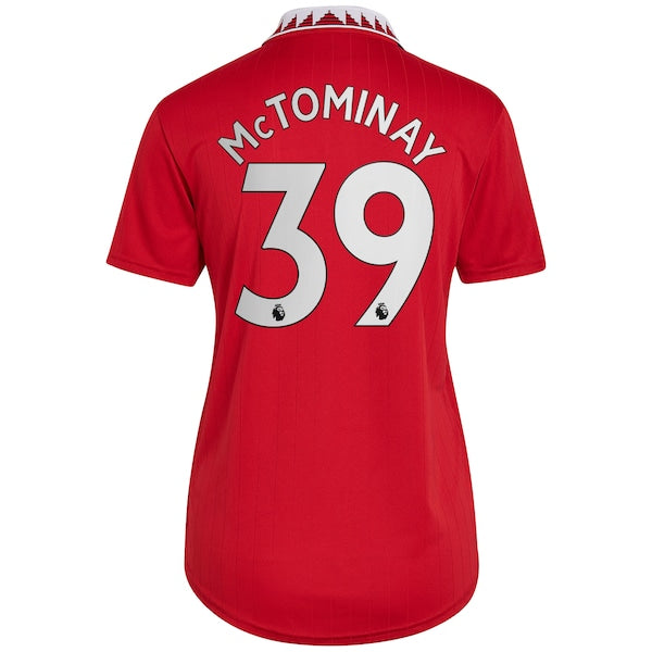 Scott McTominay Manchester United adidas Women's 2022/23 Home Replica Player Jersey - Red - Image 4
