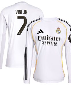 Vini Jr. Los Merengues adidas 2025/26 Home Replica Jersey - White/Blue