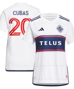 Andr¨¦s Cubas Vancouver Whitecaps FC adidas Women's 2024 Bloodlines Replica Player Jersey - White