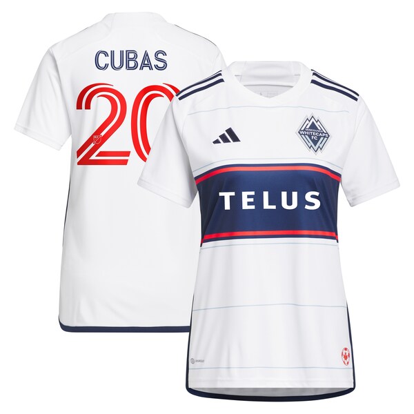 Andr¨¦s Cubas Vancouver Whitecaps FC adidas Women's 2024 Bloodlines Replica Player Jersey - White
