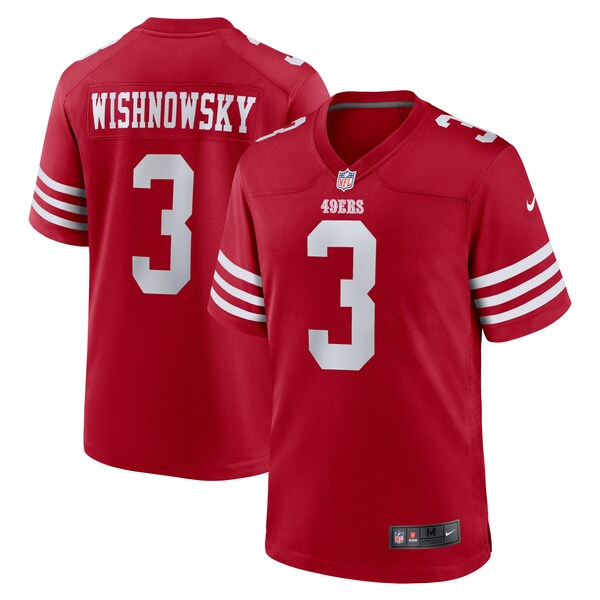 Mitch Wishnowsky San Francisco 49ers Nike Game Jersey - Scarlet - Image 2