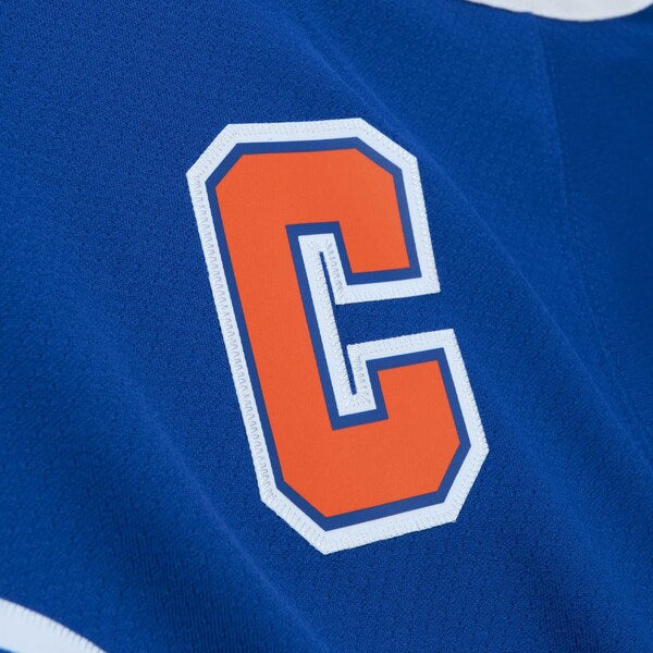 Wayne Gretzky Edmonton Oilers Captain Patch 1986/87 Blue Line Player Jersey - Youth - Royal - Image 5