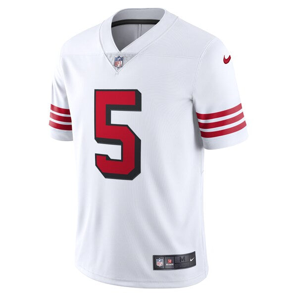 Trey Lance San Francisco 49ers Nike Alternate 2 Vapor Limited Jersey - White - Image 2