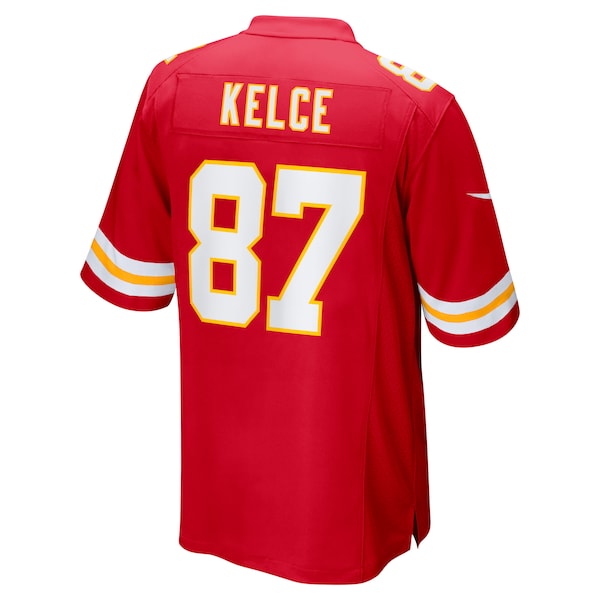 Travis Kelce Kansas City Chiefs Nike Super Bowl LIX Game Jersey - Red/White - Image 4