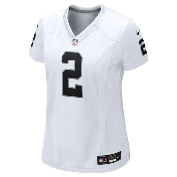 Ashton Jeanty Las Vegas Raiders Nike Women's Game Jersey - White/Black - Image 3