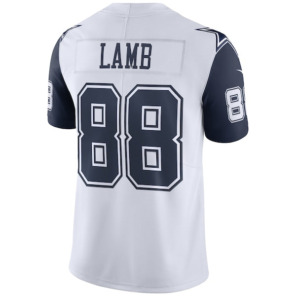 CeeDee Lamb Dallas Cowboys Nike 2nd Alternate Vapor Limited Jersey - White - Image 3