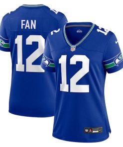 Alternative view of 12th Fan Seattle Seahawks Nike Women's Player Jersey - Royal/Navy