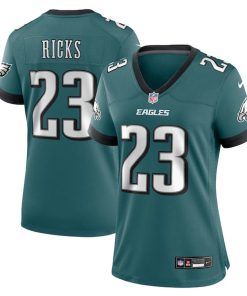 Alternative view of Eli Ricks Philadelphia Eagles Nike Women's Team Game Jersey - Midnight Green