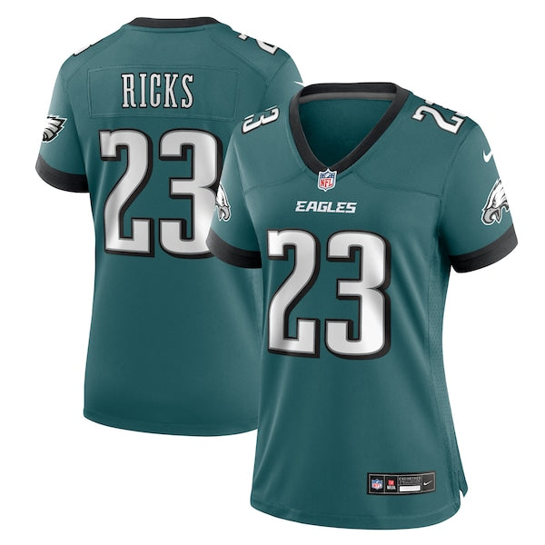 Eli Ricks Philadelphia Eagles Nike Women's Team Game Jersey - Midnight Green - Image 2