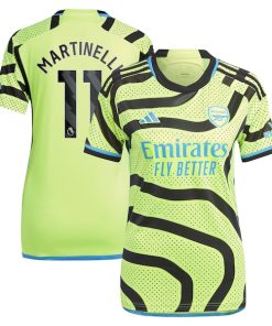 Alternative view of Gabriel Martinelli Arsenal adidas Women's 2023/24 Away Replica Player Jersey - Yellow