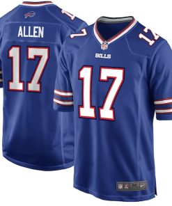 Alternative view of Josh Allen Buffalo Bills Nike Youth Game Jersey - Royal/Red/White
