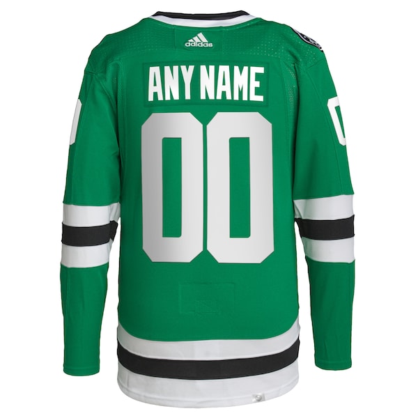 Dallas Stars adidas Home Primegreen Authentic Custom Jersey - Green - Image 3