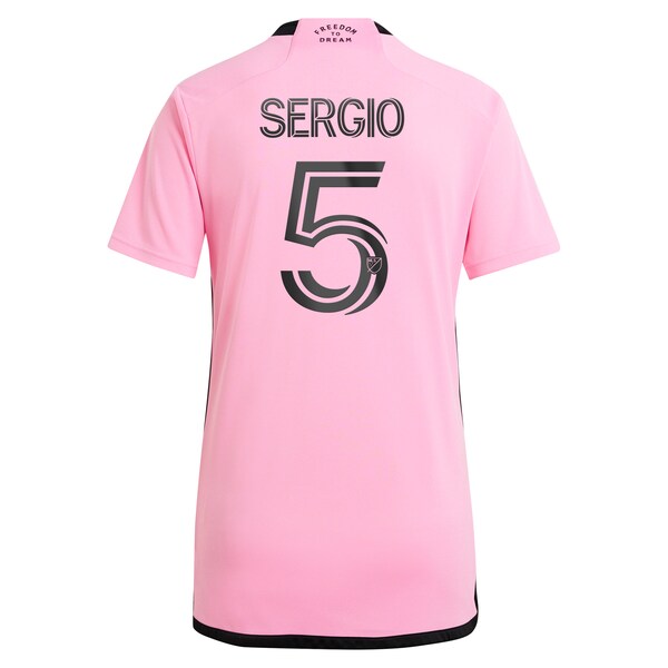 Sergio Busquets Inter Miami CF adidas Women's 2024 2getherness Replica Player Jersey - Pink - Image 3