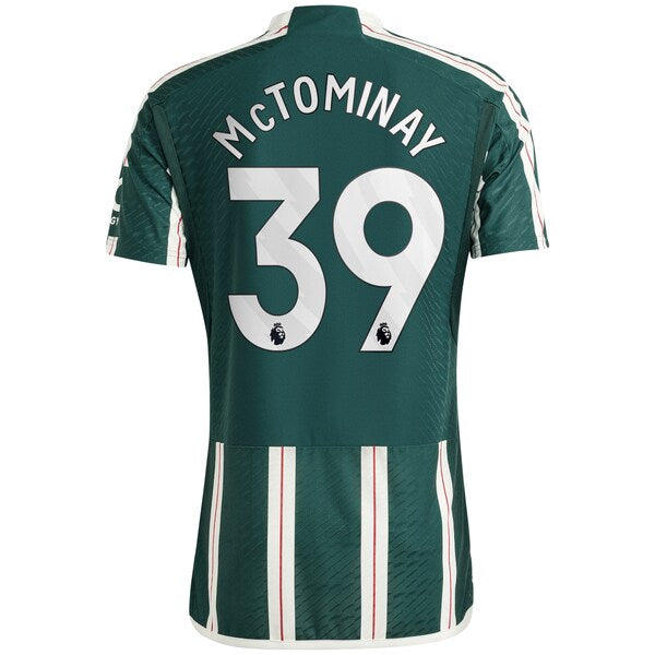 Scott McTominay Manchester United adidas 2023/24 Away Authentic Player Jersey - Green/Red - Image 6