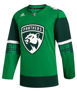 Alternative view of Florida Panthers adidas 2023 St. Patrick's Day Primegreen Authentic Jersey - Kelly Green