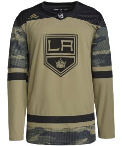 Alternative view of Los Angeles Kings adidas Military Appreciation Team Authentic Practice Jersey - Camo