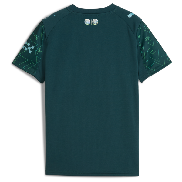 Manchester City Puma x EA SPORTS FC Youth 2025/26 Fourth Jersey - Green - Image 3
