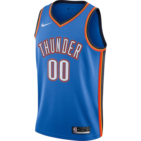 Oklahoma City Thunder Nike Custom Swingman Jersey - Icon Edition - Blue - Image 2